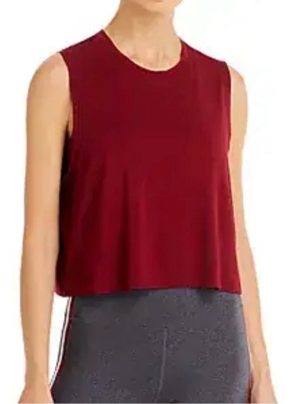 Splits59 sienna cropped tank top small. Maroon. Red. Athletic. Women. splits 59